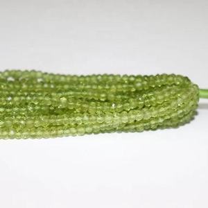 Cuentas facetadas de peridoto natural de calidad AAA, 4 mm, hebras de 13 pulgadas, piedra preciosa natural para la fabricación de joyería a precio de mayoreo. - Product Image 5