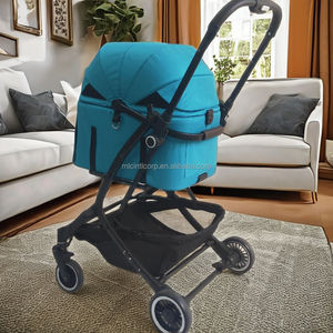 Poussette légère pliable pour animaux de compagnie pour les voyages en vélo ou en voiture - Product Image 2