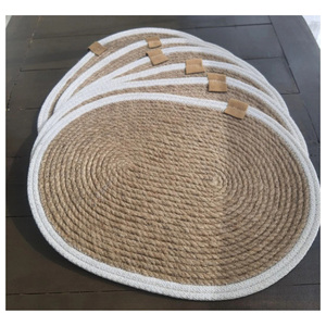 Best New Jute Seagrass Wicker Coaster Round <b>Table</b> Placemat Wholesale Price <b>for</b> Wedding Decoration Rattan Placemats - Product Image 3