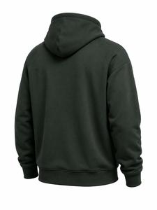 Sweat-shirt à capuche pour homme, couleur unie, en molleton extensible/coton, coupe classique, streetwear décontracté, respirant, écologique, sweat-shirt d'automne - Product Image 5