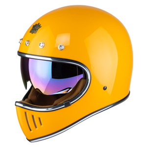 Casque intégral Royal M141 vintage fabriqué au Vietnam, en ABS, design graphique, plusieurs couleurs, visière cachée, anti-UV, homologué DOT - Product Image 1