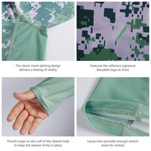 <b>Men's</b> <b>Long</b> <b>Sleeve</b> Camouflage Fishing <b>Shirt</b> UPF 50 Quick Dry Polyester Top Pullover Adult Size and customized <b>T</b> <b>Shirts</b> for <b>men</b> - Product Image 4