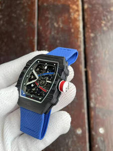 Montre mécanique automatique pour homme de marque haut de gamme, cadran squelette, mouvement tourbillon, luxe, fibre de carbone, 20 mm - Product Image 3