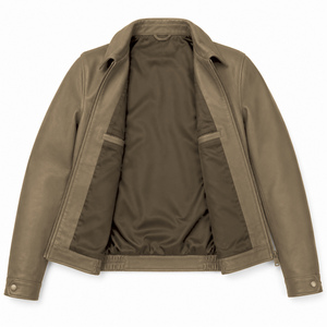 Chaqueta de Cuero Genuino Personalizada para Hombre, Chaqueta de Moda Premium para Motociclista, Ropa de Invierno, Logotipo Frontal Personalizado, Colores Personalizados, OEM, ODM - Product Image 3