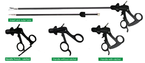Blush <b>Laparoscopic</b> Grasper Suture Forceps Irrigation Cannula Knot Pusher Needle Holder Surgical <b>Instruments</b> Stainless Steel Ce - Product Image 3