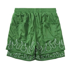 New Arrival Street Gym Quick Dry Cotton <b>Cargo</b> <b>Shorts</b> for Men-Breathable Fleece Comfort Elastic Waistband <b>Long</b> Drawstring - Product Image 4
