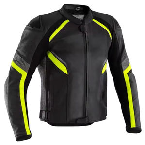 Chaqueta de Motociclista de Cuero para Hombre, Chaqueta de Motociclista con Protección Blindada CE, Chaqueta de Carreras, Servicio OEM - Product Image 1