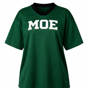 Camiseta Deportiva Oversize de Fútbol Americano para Mujer con Cuello en V, Estilo Urbano, Bajo MOQ, Logotipo Personalizado, OEM, Marca Privada, Venta al por Mayor - Product Image 4