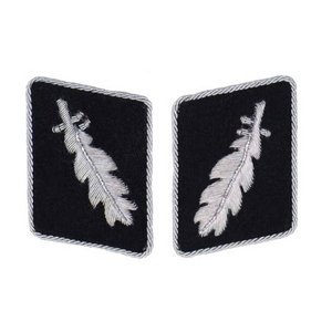 Écusson de grade brodé personnalisé à coudre, forme rectangulaire, insignes en plumes argentées, décorations pour uniformes en tissu - Product Image 5