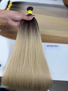 Cheveux humains vierges vietnamiens NASA HAIR VIETNAM 100g en vrac, extensions super double drawn, emballage personnalisable avec logo - Product Image 5