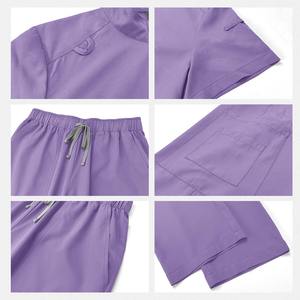 Conjuntos de Uniformes Médicos Unisex Personalizados al por Mayor para Enfermeras, de Spandex y Poliéster, para Uso Hospitalario, con Detección de Agujas y Fusión sin Costuras - Product Image 4