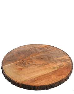 Planche à charcuterie ronde multifonctionnelle pour mariage, motif végétal Art Déco Woodland - Product Image 3