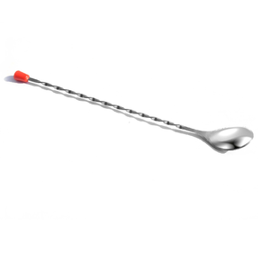 Cuillère de bar en acier inoxydable avec long manche torsadé, outil de barman, cuillère de bar en acier inoxydable pour les fêtes - Product Image 1