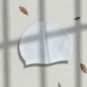 Gorro de Natación Unisex de Silicona Ecológico, Impermeable, Elástico y Cómodo, con Logotipo Personalizado Jack and Jill White, para Entrenamiento en Piscina - Product Image 2