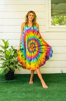 Robe Maxi Tie Dye avec Design Tendance Tissé Casual Wear avec Manches Style Doux Acheter Maintenant! Exporté par les concessionnaires