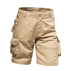 Shorts Cargo Décontractés Robustes en Toile pour Hommes, Respirants, Taille Haute, avec Cordon de Serrage, Idéaux pour l'Été, la Randonnée, les Voyages et le Sport, Service OEM - Product Image 1
