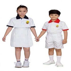 Uniformes de escuela secundaria de diseño personalizado de alta calidad OEM para niños y niñas Ropa escolar de algodón unisex para niños - Product Image 4