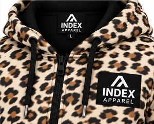 Ensemble de survêtement léopard pour homme Index Apparel, sweat à capuche zippé et pantalon de jogging, tenue hip-hop pour l'automne - Product Image 6