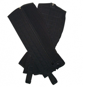 Equestrian Half Riding <b>Chaps</b> <b>Men</b> Women Suede <b>Leather</b> Stretch Horse Riding Protective Leg Gear Adjustable Fit - Product Image 4