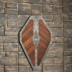 CH Imperial Vintage Décoration d'intérieur en métal et bois faite à la main, étanche, Fête des Mères, Oblivion, Morrowind, Protection Romaine - Product Image 1