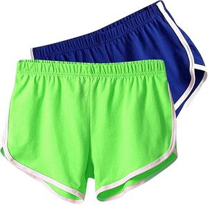 Summer Women's Sporty Casual Mid Waist Comfortable Stretch Breathable Quick Dry 100% Cotton Ruffles Fashion <b>Athletic</b> Shorts - Product Image 4