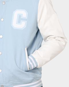 Veste universitaire en laine pour homme, style streetwear, personnalisable OEM, hiver, 100% laine, avec patch brodé en chenille et manches en cuir véritable - Product Image 4