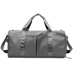 VORNEX INDUSTRY Customized Logo Striped Large Capacity <b>Duffle</b> <b>Bags</b> Zipper Hasp Closure Waterproof Cotton Fabric Gym <b>Bag</b> Fitness - Product Image 1