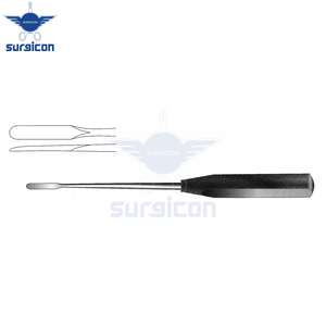 Raspador con mango de Ferrozell, longitud 25 cm / 10 pulgadas, punta roma de 6 mm, elevador periostal quirúrgico de precisión para un manejo controlado - Product Image 2