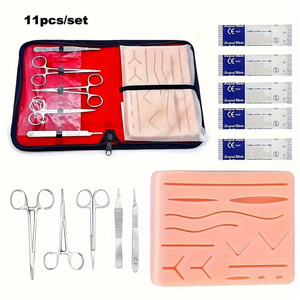 Good Supplier OEM ODM Service Fully Customized Suture Kit With Tools Reusable Silicone Suture <b>Pad</b> Professional Training Sets - Product Image 1