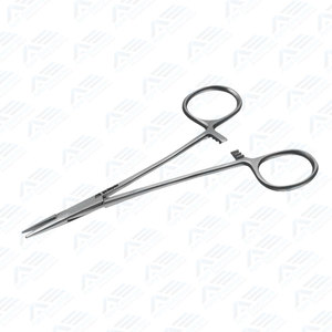 Portaagujas Halsey, 13 Cm, manual de acero inoxidable de alta calidad, instrumentos quirúrgicos certificados por CE, fórceps rectos dentados para - Product Image 6