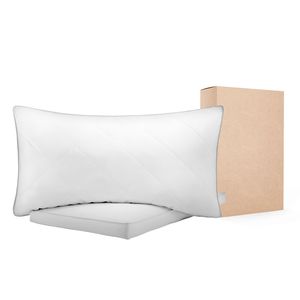 Cuscini da letto di lusso per hotel, misura Queen, riscaldabili, set da 2, con imbottitura alternativa originale da 1000g, supporto per il sonno - Product Image 1