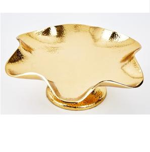 Ensemble de 2 bols décoratifs en aluminium doré pour fruits secs, design élégant, pour table, au prix le plus bas - Product Image 4