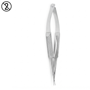 Pinzas de Anis Curvas, Desechables, de Acero Inoxidable, Instrumento Quirúrgico Oftálmico para Cirugía Ocular de Precisión - Product Image 4