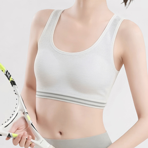 Seamless Athletic Women Sports <b>Bra</b> Comfortable <b>Stretch</b> Fabric Support Activewear Running Fitness Gym Training Top - Product Image 1