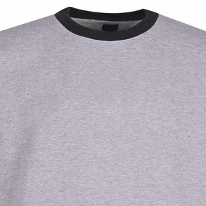 Suéter de Punto para Hombre, Cuello Redondo, Color Sólido, Corte Regular, Material de Algodón, Estilo Casual para Otoño, Blanco, Gris, Negro - Product Image 6