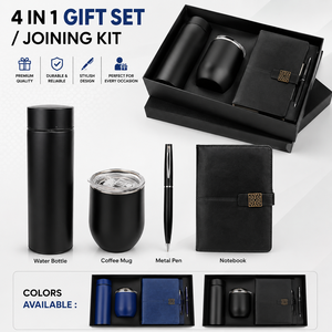 Juego de Regalo Personalizado 4 en 1 Azul, Bolígrafo de Acero Inoxidable y Metal, Cuaderno, Llavero, Kit de Regalo Promocional Ejecutivo Corporativo - Product Image 6
