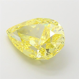 Diamant de laboratoire de qualité supérieure certifié IGI, jaune vif, taille poire, pour bagues de fiançailles haut de gamme, bijoux de mariée, collections de mariage - Product Image 4
