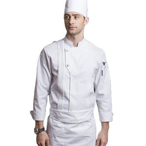 เสื้อเชฟสีดำ แขนยาว ชุดทำงาน ผ้าฝ้ายโพลี สำหรับทุกเพศ - Product Image 1