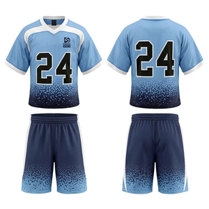 Conjuntos de Uniformes de Lacrosse de Manga Corta Personalizables, Duraderos y de Alta Calidad con Impresión por Sublimación Personalizada, 100% Poliéster - Product Image 2