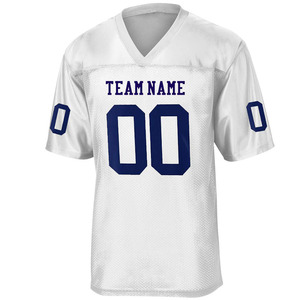 Maillot de football américain personnalisé, respirant, couleur unie, pour hommes, vente directe d'usine, best-seller - Product Image 5