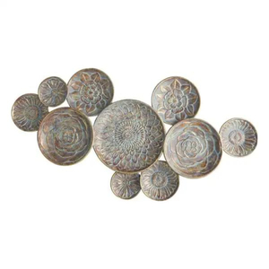 Arte Mural Circular de Metal Decorativo Único para un Escape Tropical en tu Hogar, Sala de Estar, Habitación de Invitados, Decoración de Paredes - Product Image 1