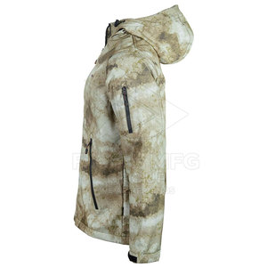 Chaqueta de Invierno Softshell con Capucha y Logotipo Frontal, Resistente al Viento, para Hombre, de Alta Calidad y Ecológica, en Oferta - Product Image 3