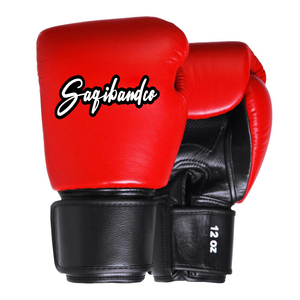ถุงมือฝึกซ้อมมวย Saqibandco ขนาด 12 ออนซ์ หนัง PU ปิดแบบตีนตุ๊กแก สายรัดข้อมือปรับได้ สำหรับเด็กอายุ 2-4 ปี สีแดง น้ำหนักเบา กันน้ำ - Product Image 1