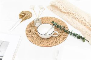 Set de table en jute avec franges, dessous de plat en jonc de mer, set de table ovale tressé, populaire en Europe et en Amérique - Product Image 4