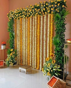 Guirlandes de fleurs artificielles en forme de boule de marguerites pour la décoration de mariages et de rentrées scolaires - Imperméables, faites à la main, en plastique, vente en gros directe usine - Product Image 3