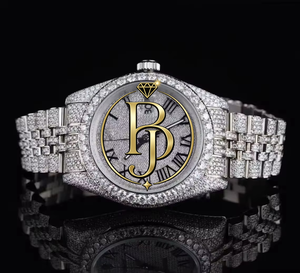 Montre à quartz de luxe pour homme Briva, bracelet en acier inoxydable, boîtier, affichage analogique, fermoir pliant de sécurité, cadran en verre de 25 mm, écologique - Product Image 5