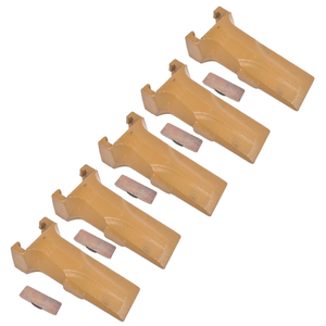 Set di 5 Denti Gialli V17SYL V17PN con Perni Flessibili per Escavatore e Terna - Product Image 4