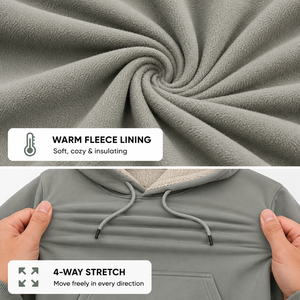Sweat à capuche en coton 100% de haute qualité, imprimé numériquement, avec poche, séchage rapide, coupe classique pour homme, vêtements décontractés d'hiver - Product Image 3
