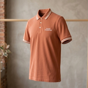 เสื้อเชิ้ตผู้ชายสไตล์ล่าสุด ผ้าพิเก้คอตตอน 100% คุณภาพพรีเมียม ระบายอากาศได้ดี สวมใส่สบาย แขนสั้น ขายดี - Product Image 5
