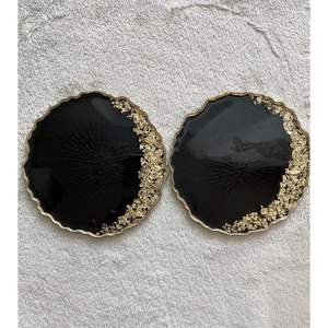 Oval and Round Resin Coasters with Smooth Glossy Finish <b>Beverage</b> <b>Serving</b> <b>Sets</b> - Product Image 3